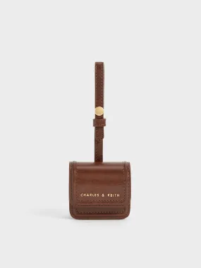 Stitch-Trim AirPods Pouch - Dark Brown