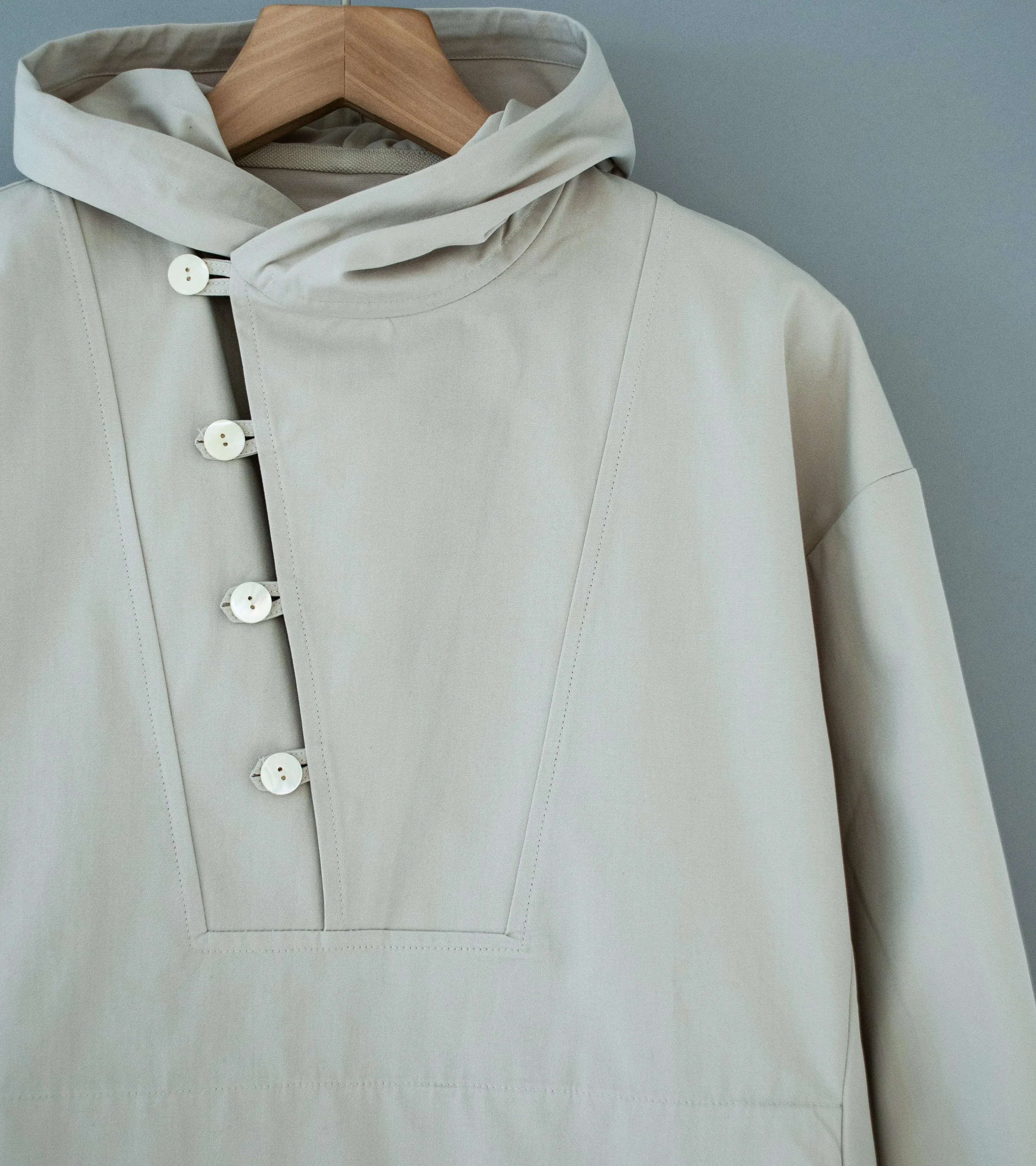 Stoffa 'Anorak' (Bone Stonewashed Cotton Canvas)