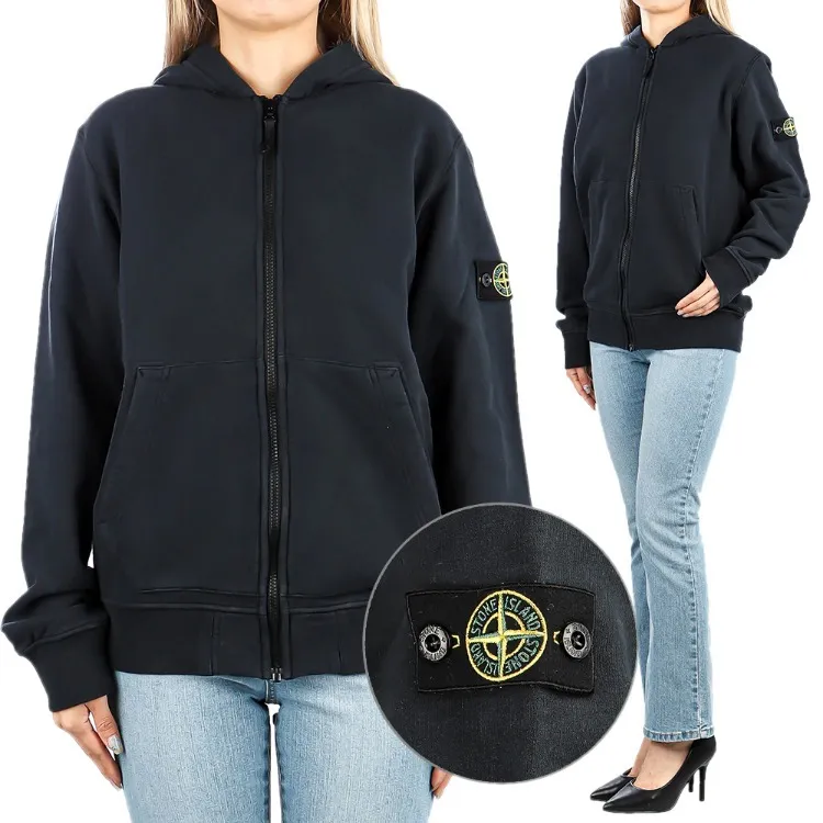 STONE ISLAND  |Street Style Long Sleeves Plain Cotton Logo