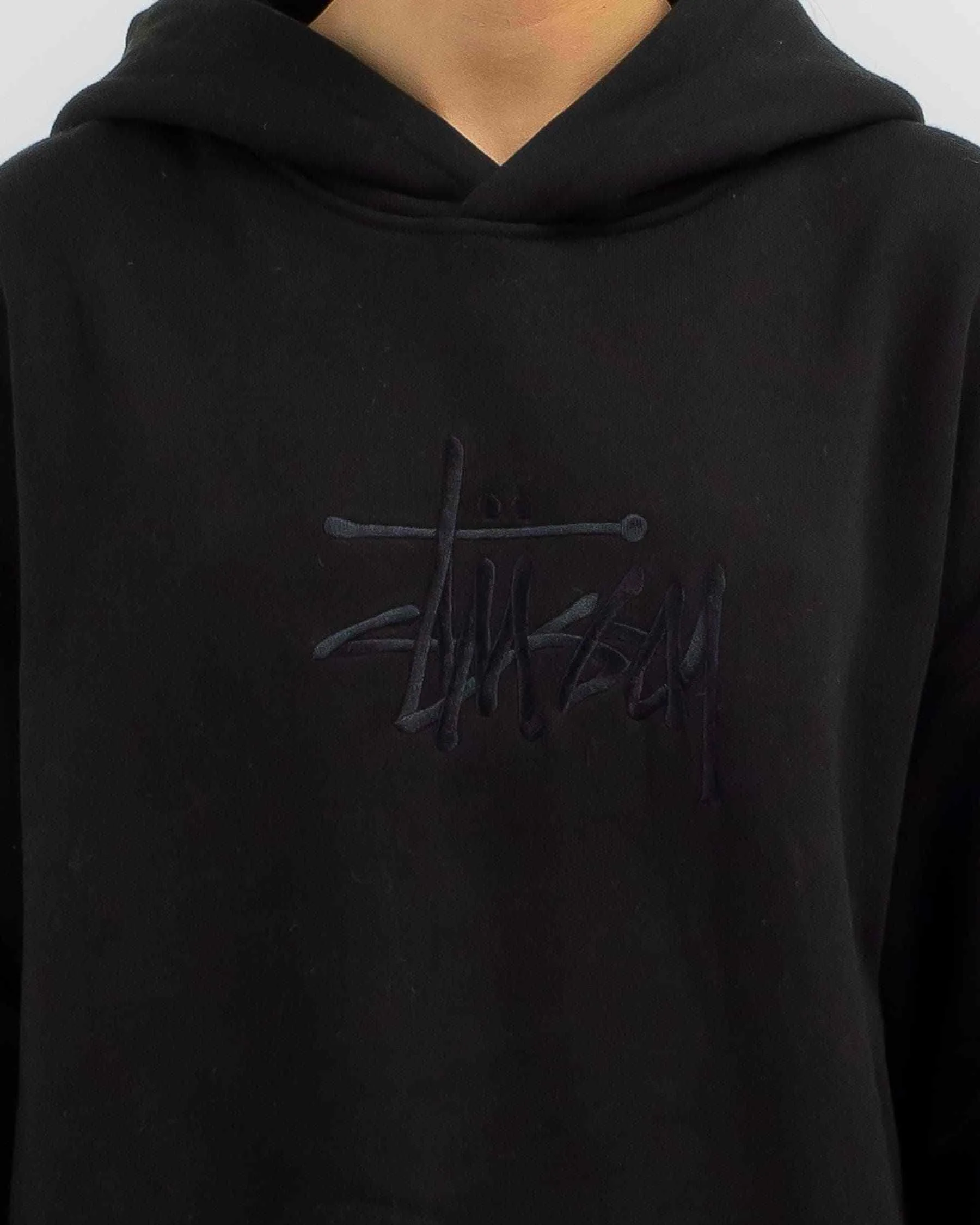 STUSSY  |Rib Street Style Long Sleeves Plain Cotton Oversized Logo