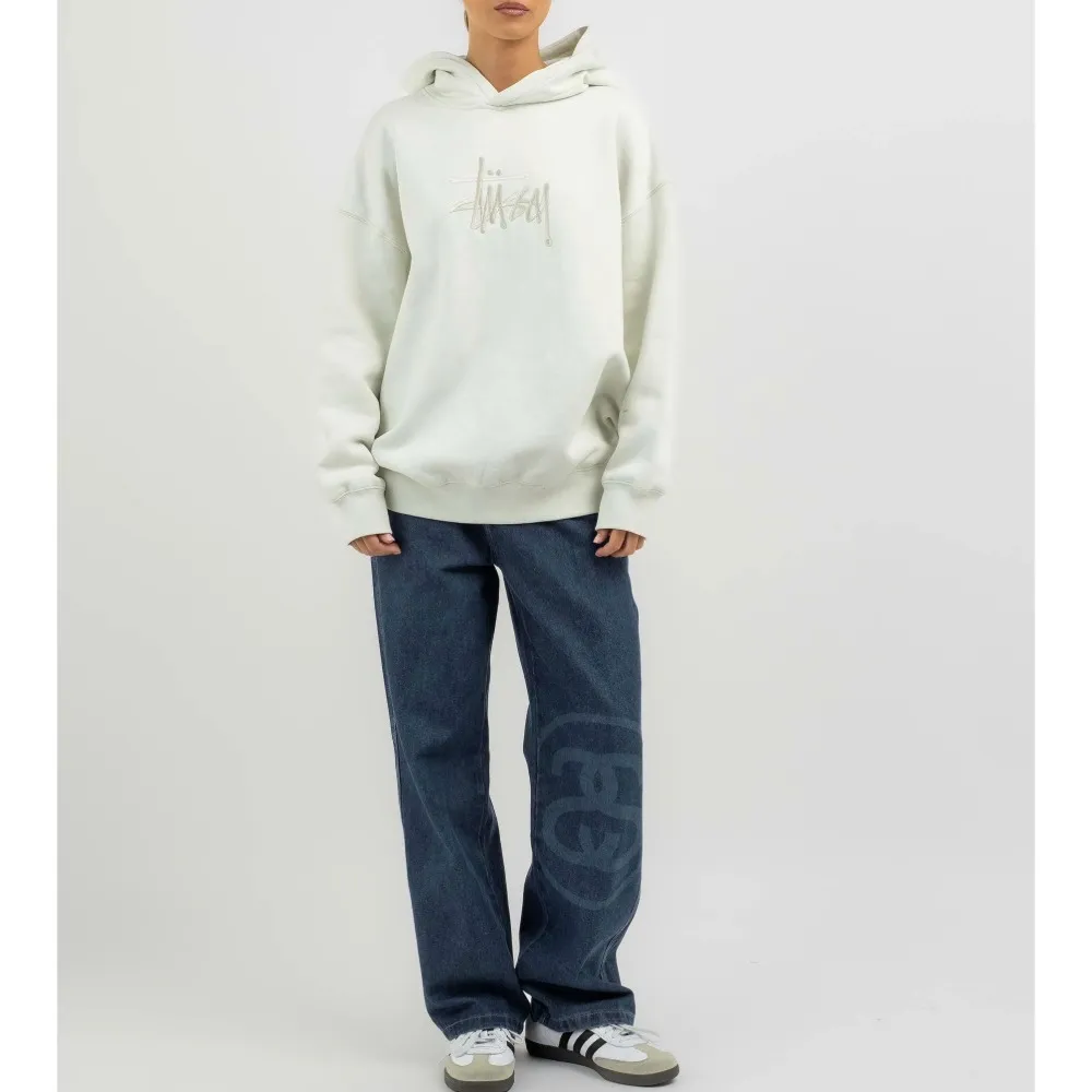 STUSSY  |Rib Street Style Long Sleeves Plain Cotton Oversized Logo