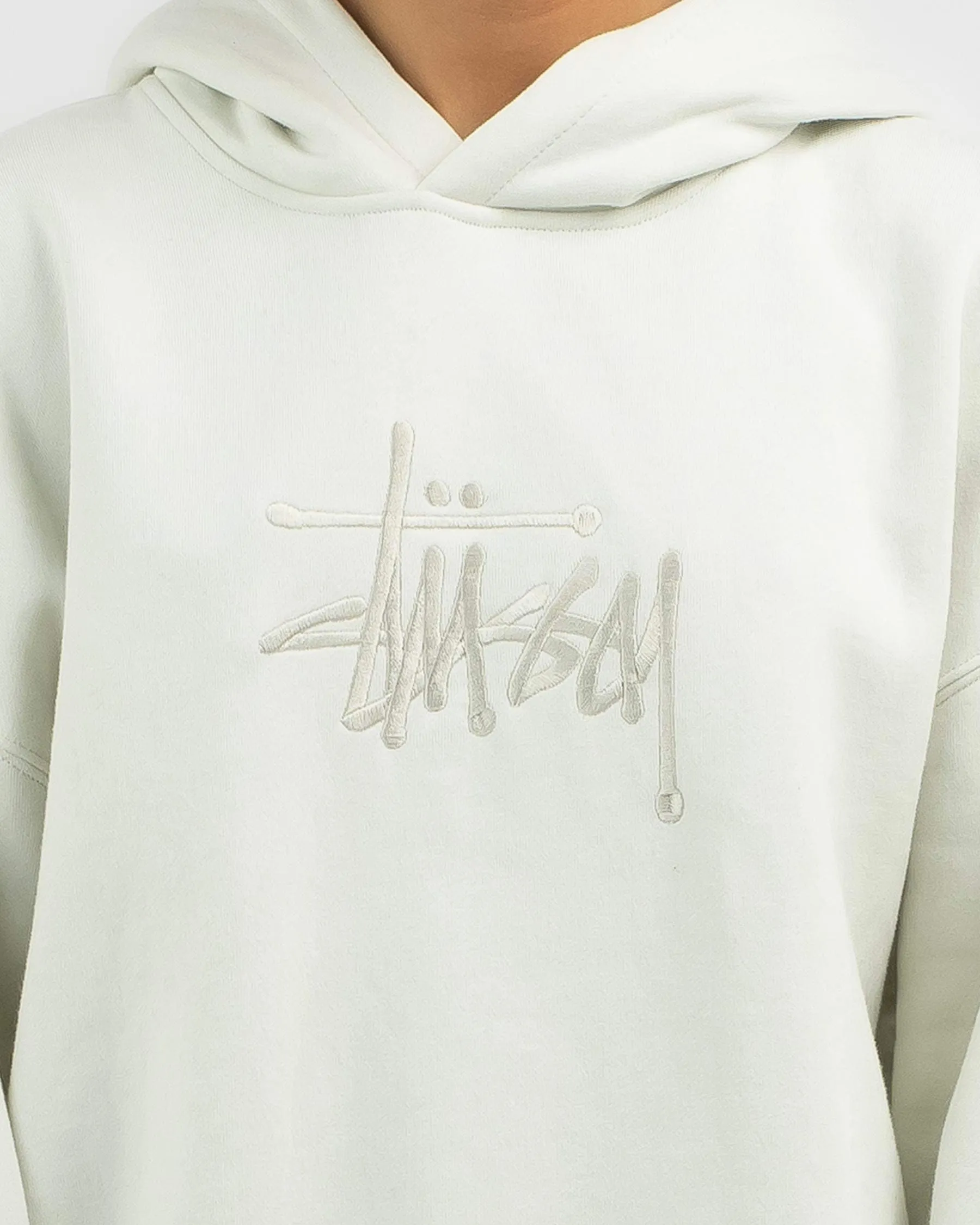 STUSSY  |Rib Street Style Long Sleeves Plain Cotton Oversized Logo