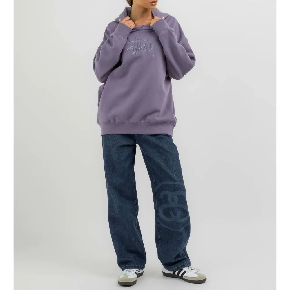 STUSSY  |Rib Street Style Long Sleeves Plain Cotton Oversized Logo