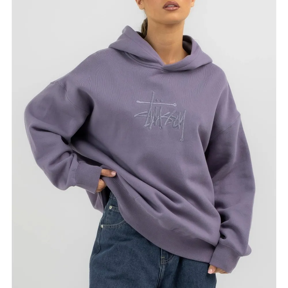 STUSSY  |Rib Street Style Long Sleeves Plain Cotton Oversized Logo