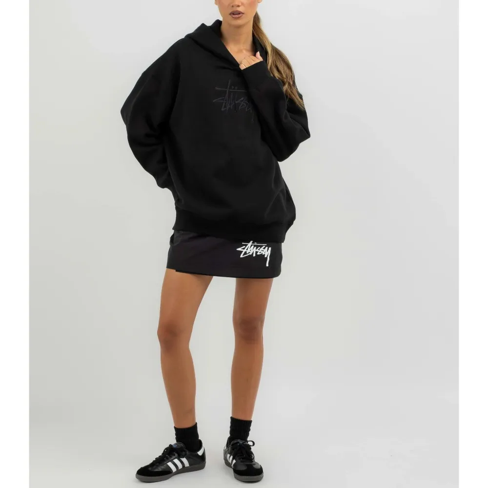 STUSSY  |Rib Street Style Long Sleeves Plain Cotton Oversized Logo