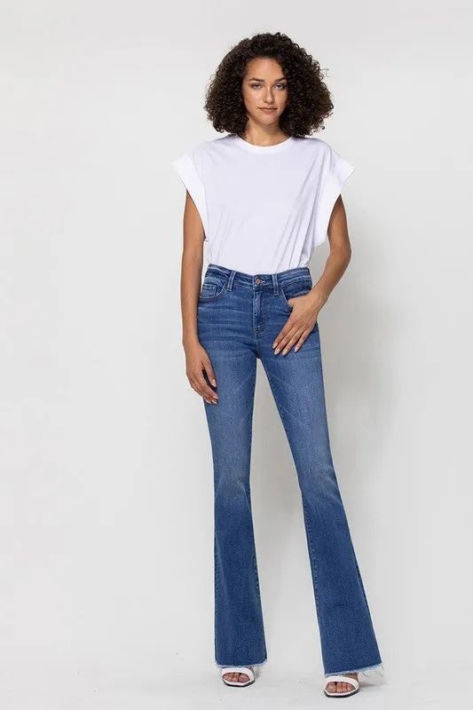 Sunfaded Mini Flare Jeans