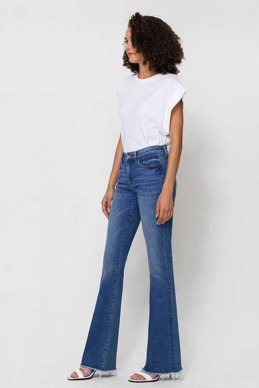 Sunfaded Mini Flare Jeans