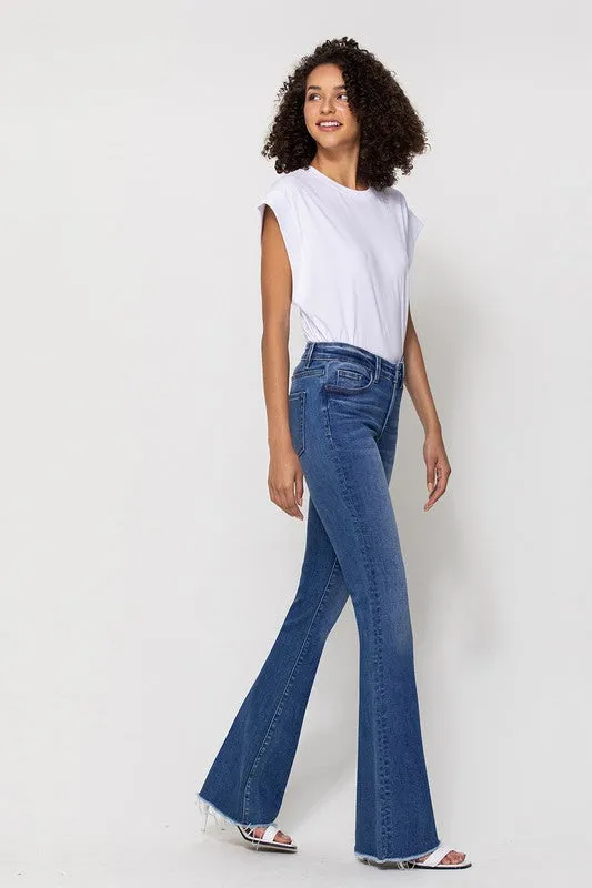 Sunfaded Mini Flare Jeans