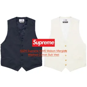 Supreme  |Unisex Street Style Collaboration Vests & Gillets