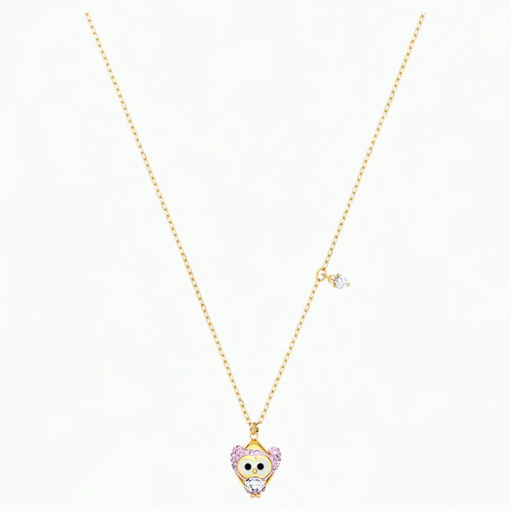 Swarovski LITTLE SNOW OWL PENDANT, Gold Tone Plated -5528913