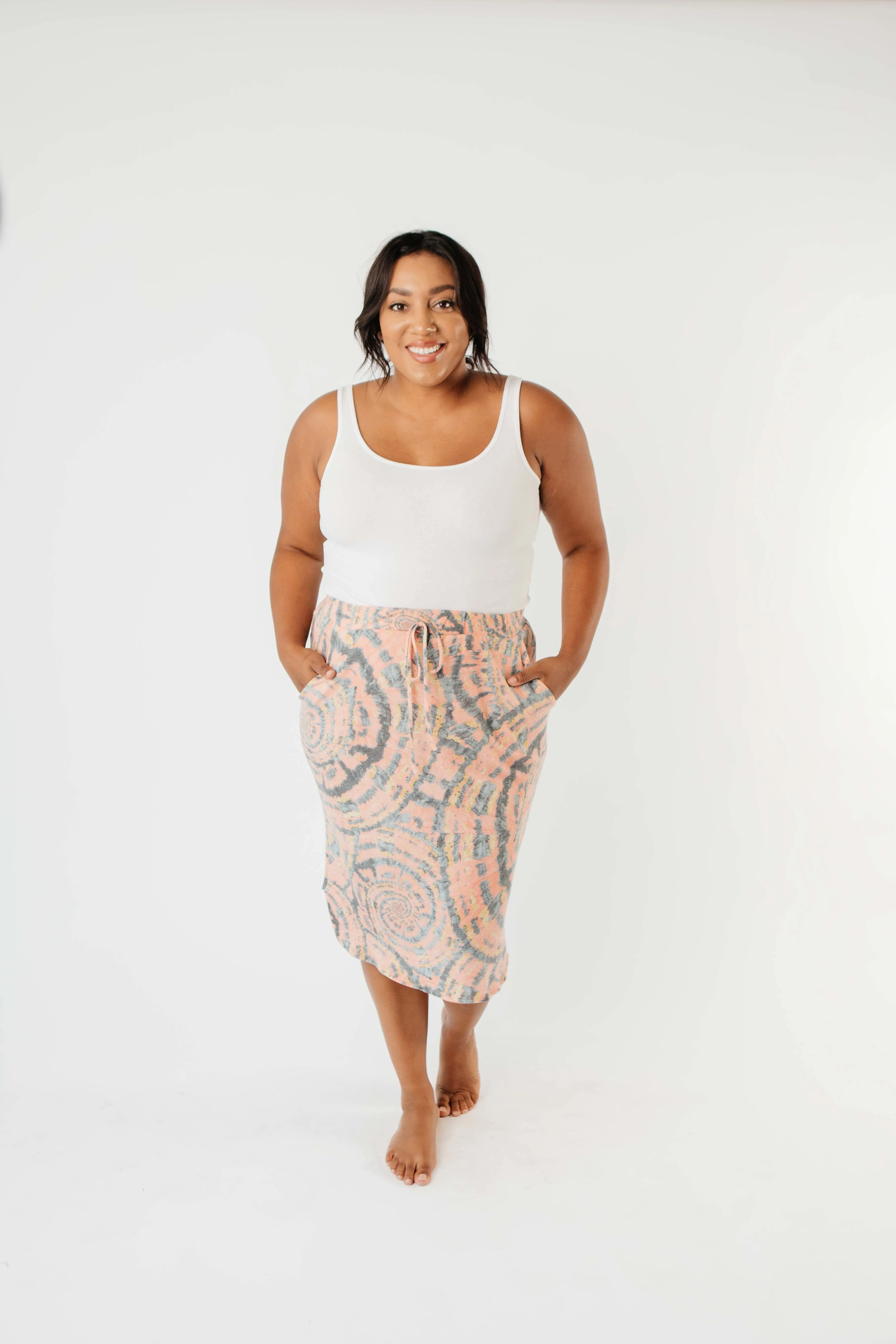 Swirl Power Drawstring Skirt - On Hand