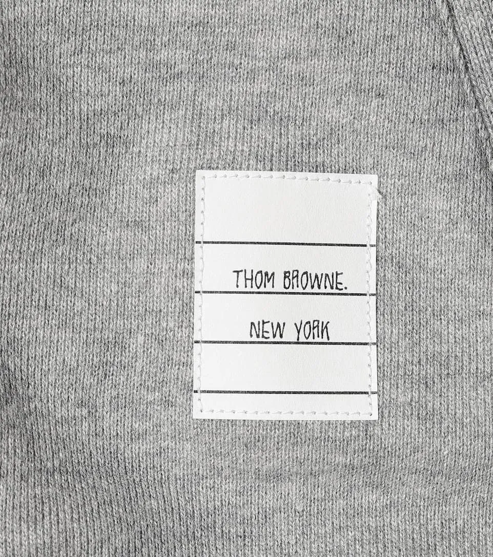 THOM BROWNE  |Unisex Street Style Long Sleeves Plain Cotton Medium Logo