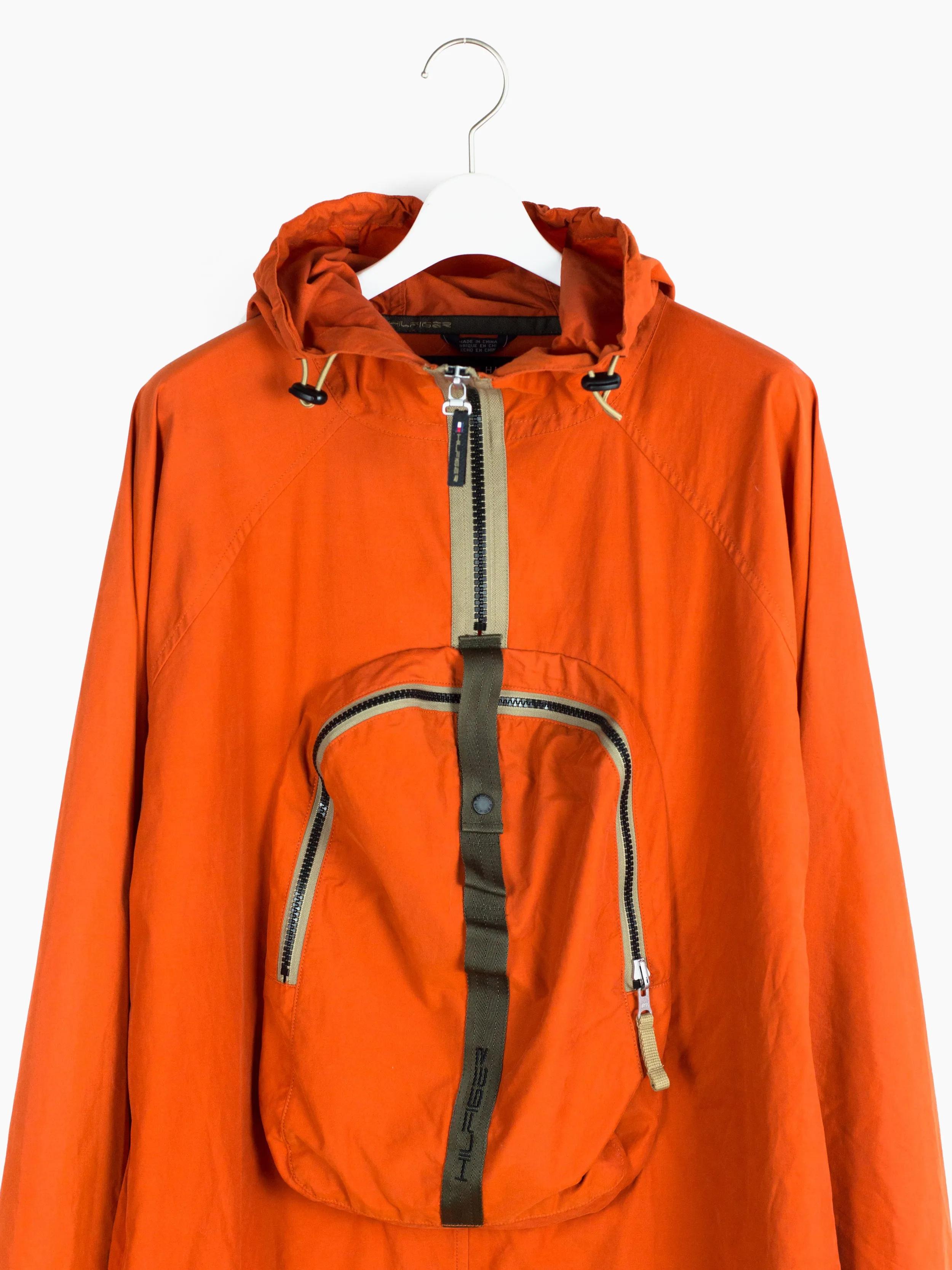 Tommy Hilfiger 90s Convertible Orange Anorak-Bag