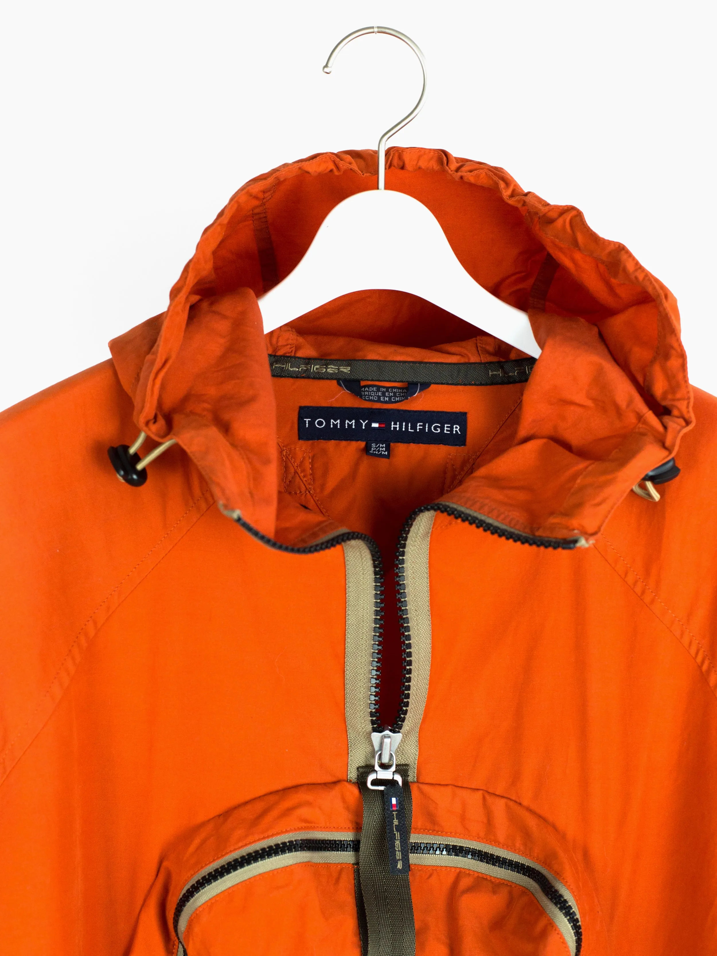 Tommy Hilfiger 90s Convertible Orange Anorak-Bag