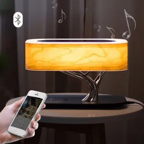 Tree Light Table Lamp with Bluetooth Music Speaker & Wireless Charging(QI)