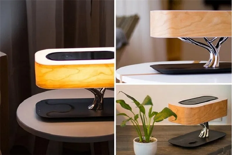 Tree Light Table Lamp with Bluetooth Music Speaker & Wireless Charging(QI)