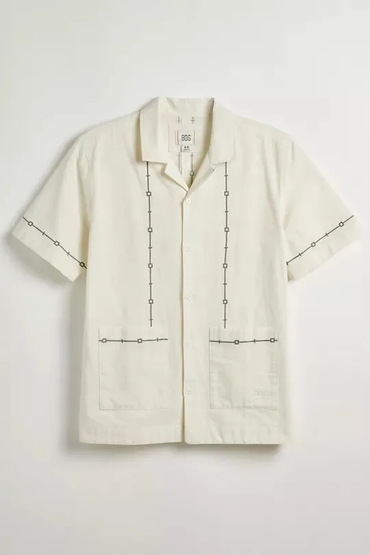 Urban Outfitters  |Button-down Street Style Cotton Short Sleeves Front Button