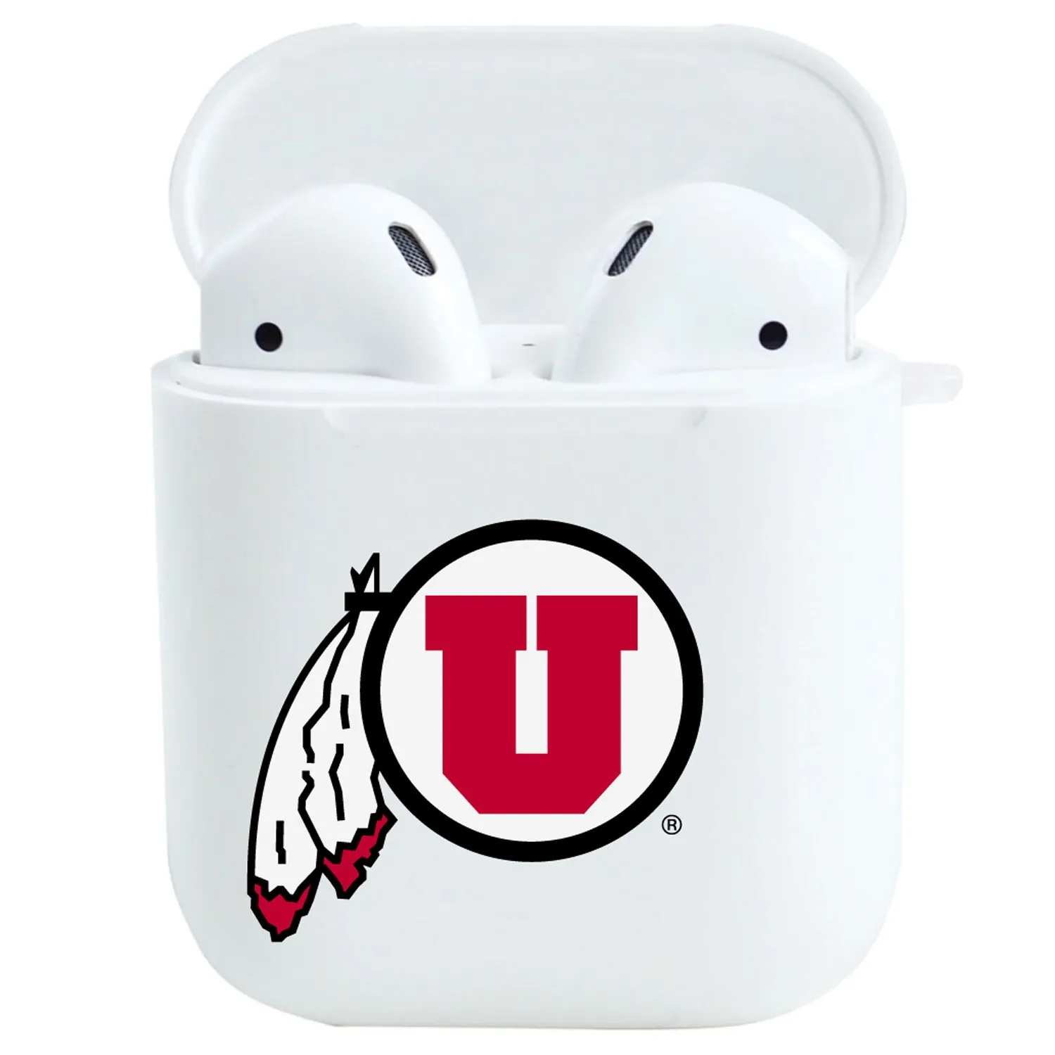 Utah Utes White Airpods Case