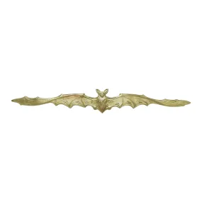 Vampire Bat Brooch -  Bright Brass