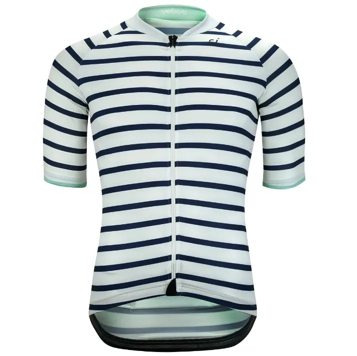 VELOCIO BRETON MENS WHITE-NAVY JERSEY