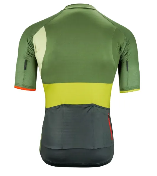 VELOCIO SE MULTI COLOR MENS JERSEY OLIVE GREEN