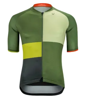 VELOCIO SE MULTI COLOR MENS JERSEY OLIVE GREEN