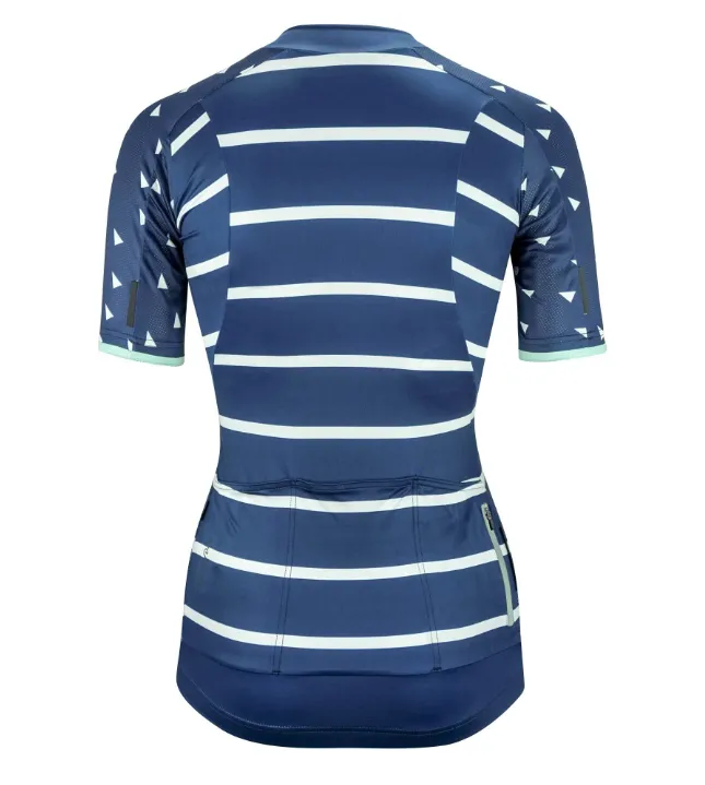 VELOCIO WOMENS JERSEY BRETON JERSEY NAVY WHITE