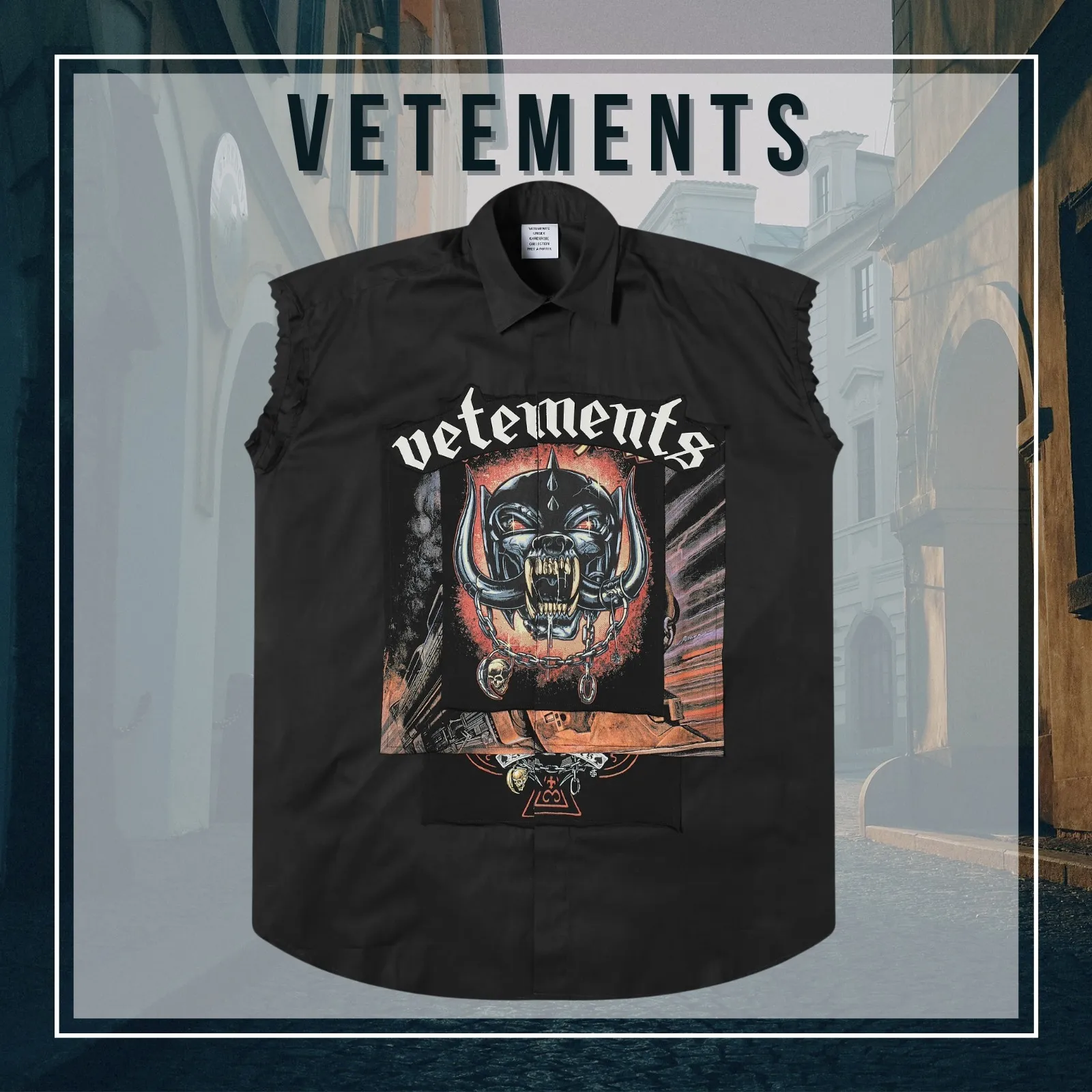 VETEMENTS  |Unisex Sleeveless Street Style Cotton Logo Vests & Gillets