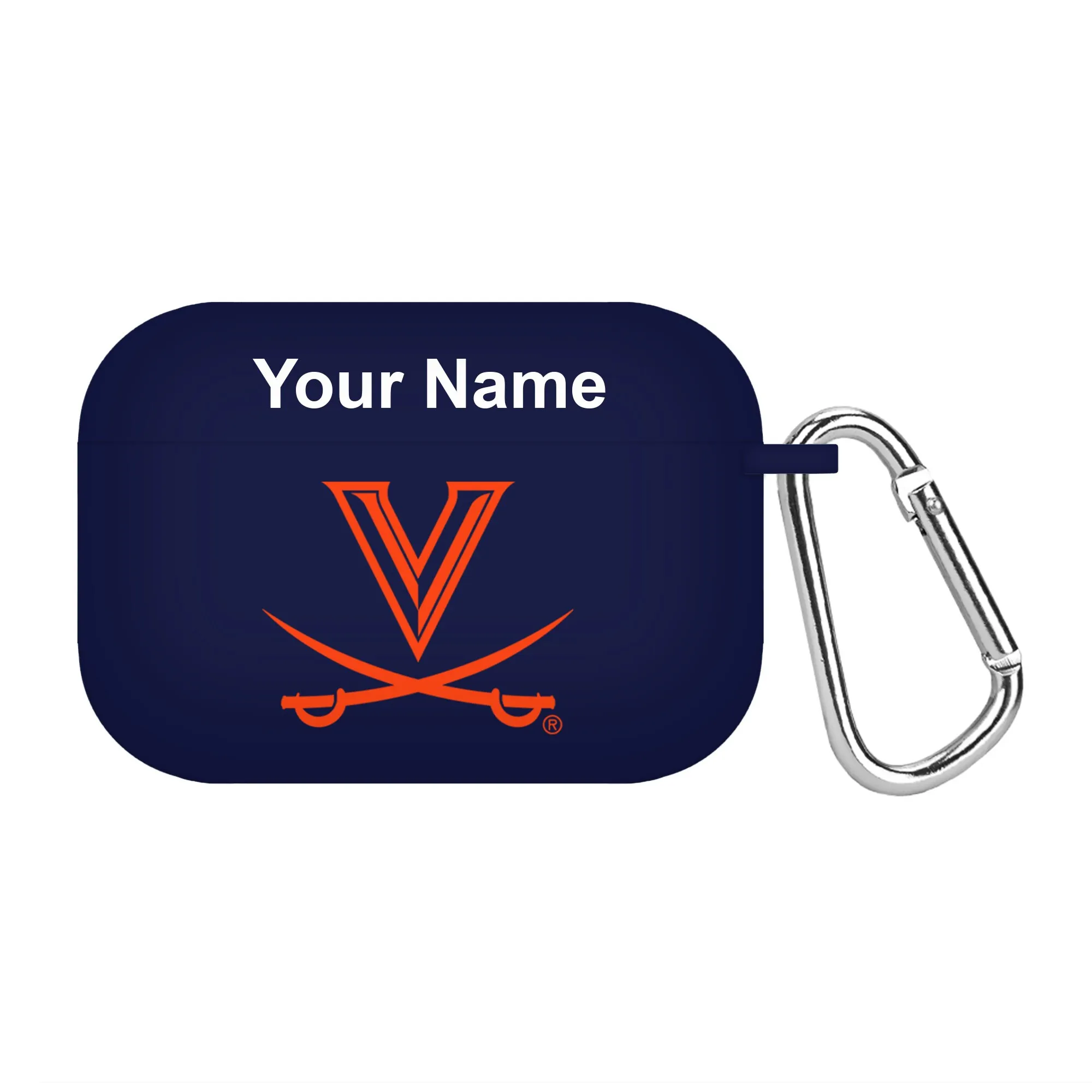 Virginia Cavaliers Navy Personalized AirPods Pro Case Cover