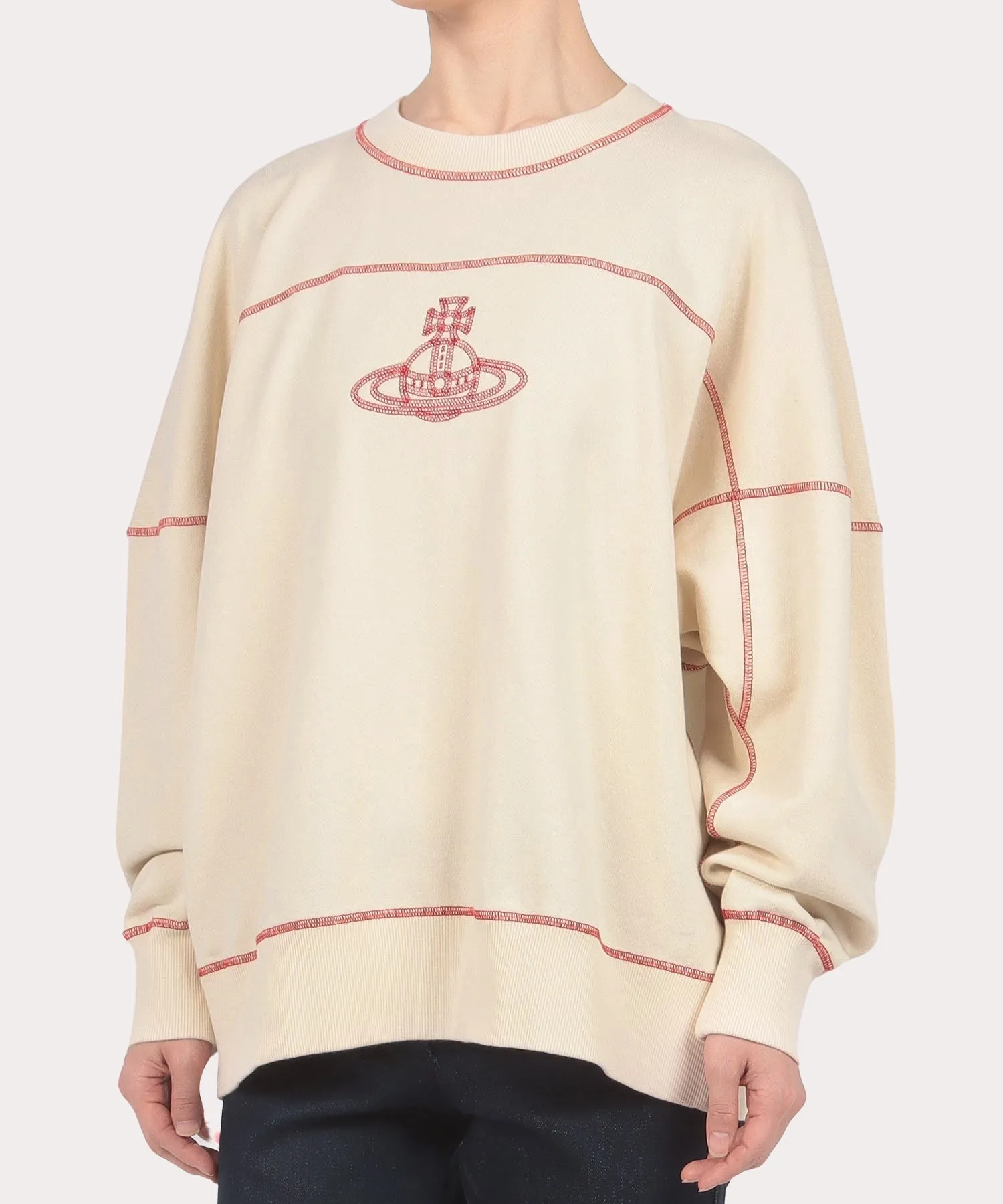 Vivienne Westwood  |Unisex Street Style Long Sleeves Cotton Puff Sleeves Logo