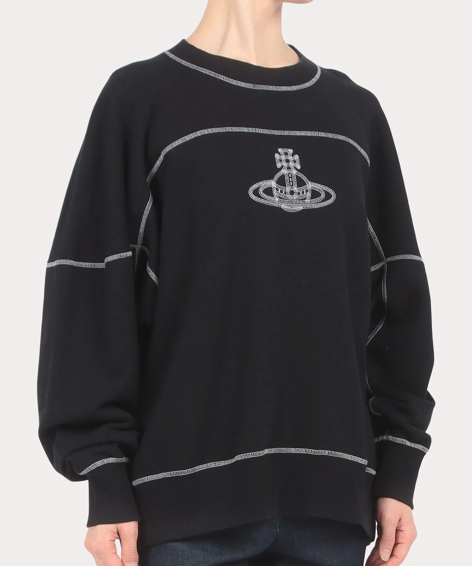 Vivienne Westwood  |Unisex Street Style Long Sleeves Cotton Puff Sleeves Logo