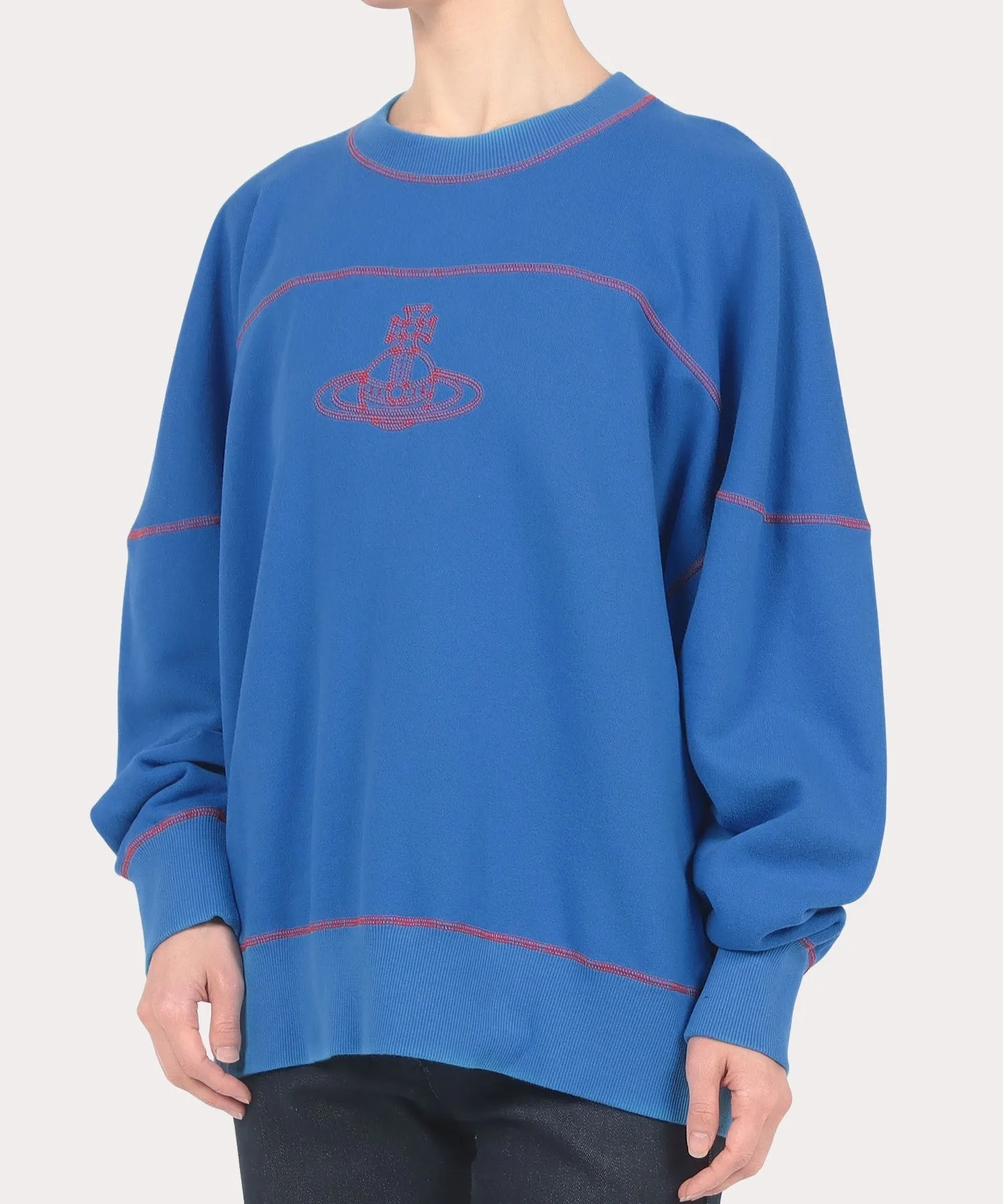 Vivienne Westwood  |Unisex Street Style Long Sleeves Cotton Puff Sleeves Logo