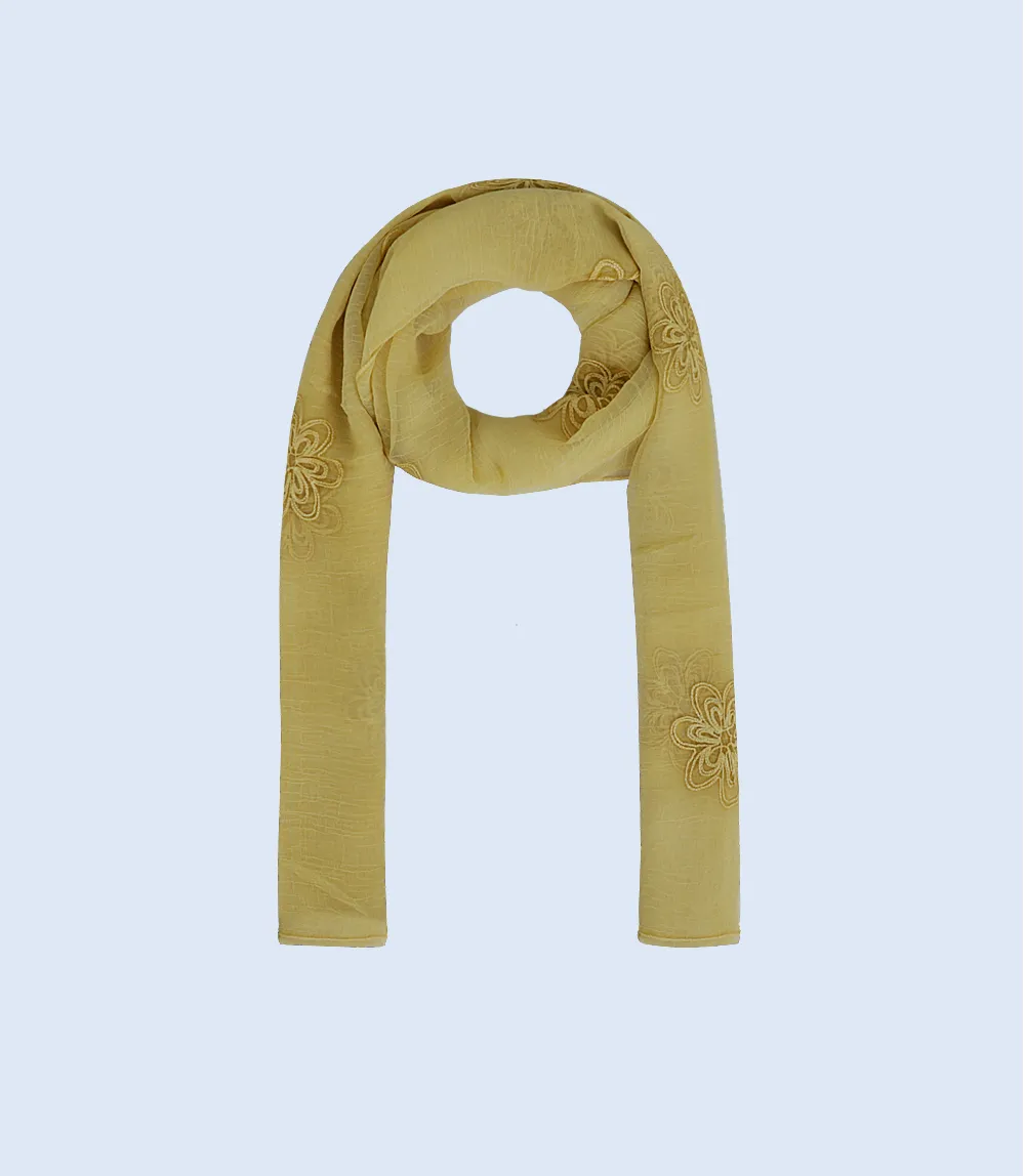 WA0830-MUSTARD-Scarf For Women