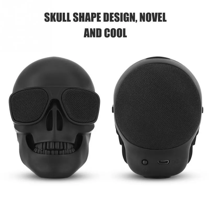 Wireless Bluetooth Skull Speaker - Portable Mini Stereo Speaker