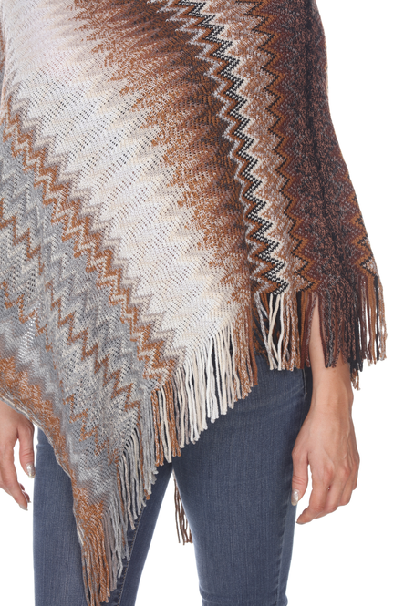 Women's Fringe Knit Poncho