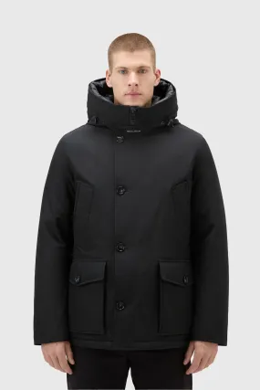 Woolrich Arctic Anorak in Ramar Cloth Nero Piumino