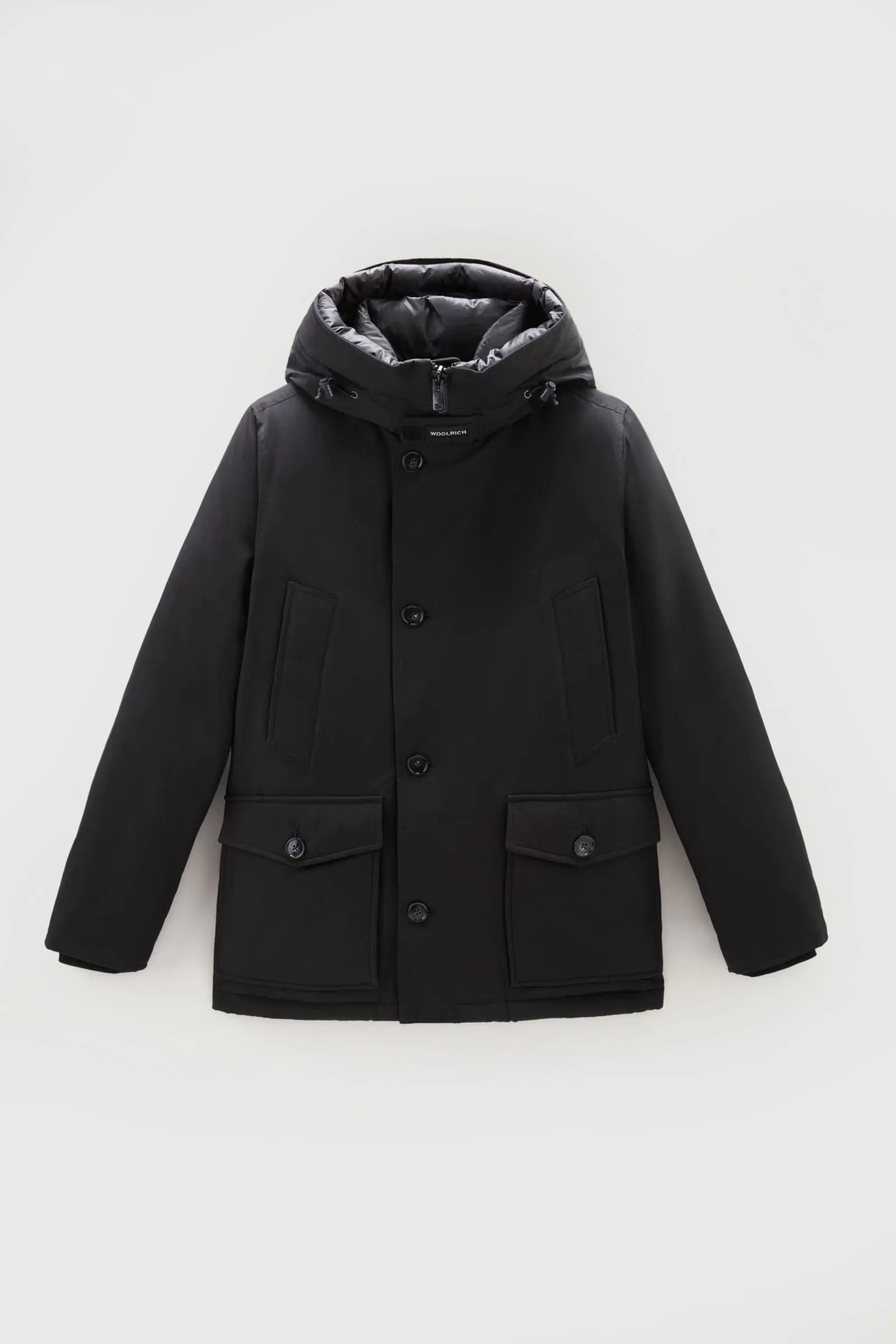 Woolrich Arctic Anorak in Ramar Cloth Nero Piumino