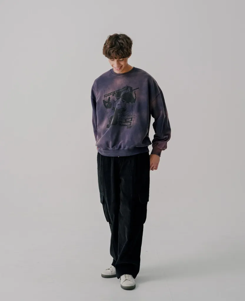 WV PROJECT  |[WV PROJECT]★RUN PICTURE DYEING SWEATSHIRT