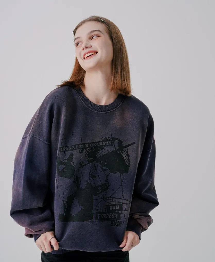 WV PROJECT  |[WV PROJECT]★RUN PICTURE DYEING SWEATSHIRT