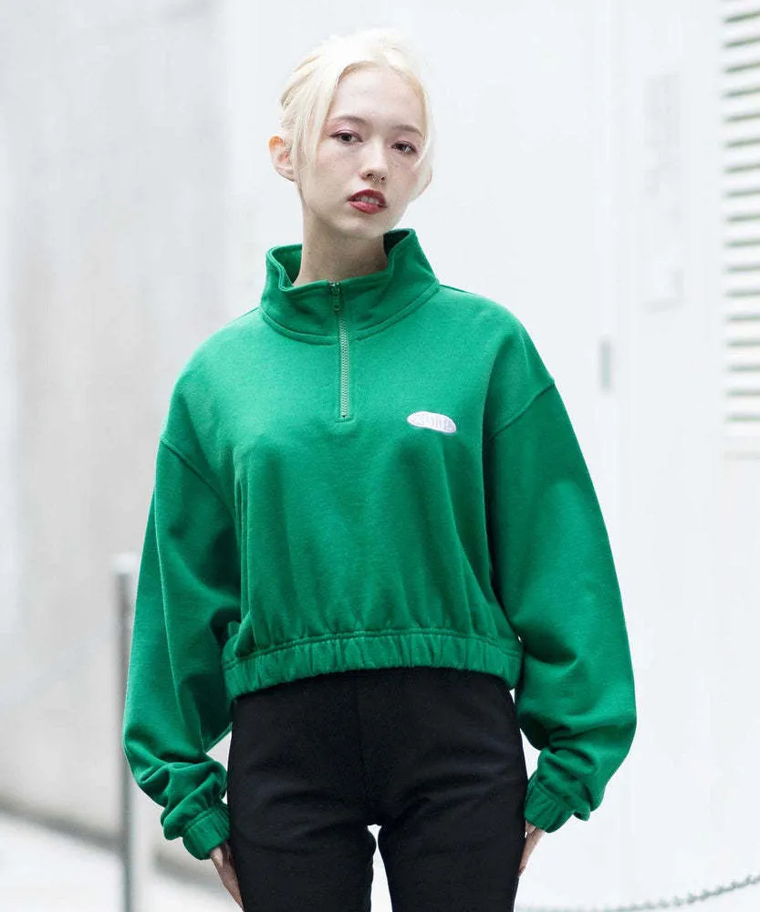 X-girl  |Sweat Street Style Long Sleeves Plain Cotton Logo